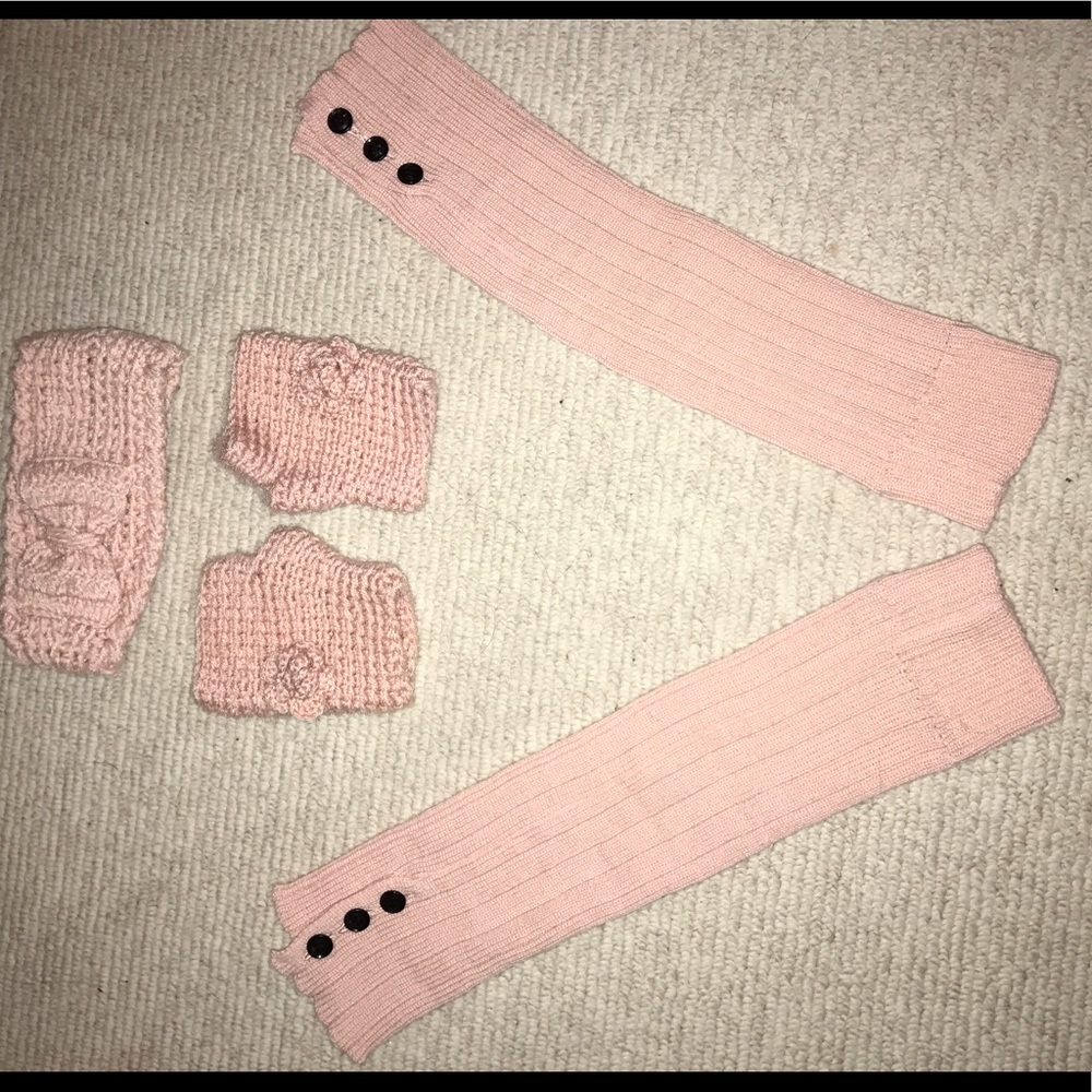 Pink warmer set